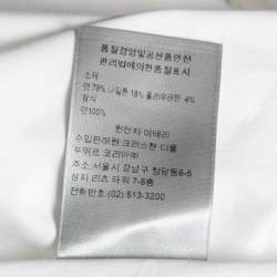 Dior White Cotton Button Front Shirt L