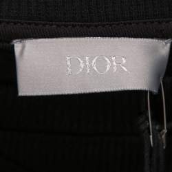 Dior x Judy Blame Black Cotton Safety Pin Logo Embroidered Sweatshirt XS