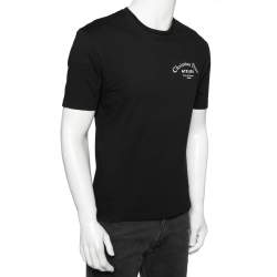 مملوكة مسبقًا Dior Homme Black Logo Printed Cotton Short Sleeve T-Shirt XS