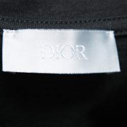 مملوكة مسبقًا Dior Homme Black Logo Printed Cotton Short Sleeve T-Shirt XS