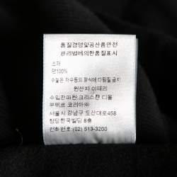 Dior Black Floral Logo Printed Cotton Crewneck Sweatshirt XS