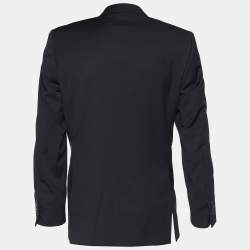 Pre Owned Dior Boutique Black Super 150's Wool Blazer XL