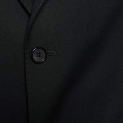 Pre Owned Dior Boutique Black Super 150's Wool Blazer XL