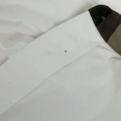 Dior White Camouflage Trimmed Cotton Pocket Detail Button Front Shirt S