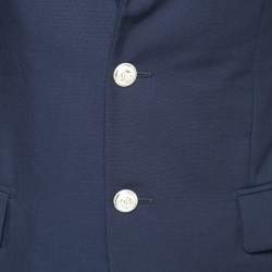 Dior Blue Wool Single Breasted Blazer S