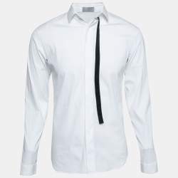 Dior White Cotton Long Sleeve Button Front Shirt S