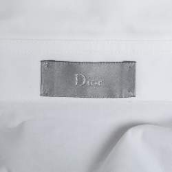 Dior White Cotton Long Sleeve Button Front Shirt S