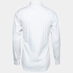 Dior White Cotton Long Sleeve Button Front Shirt S