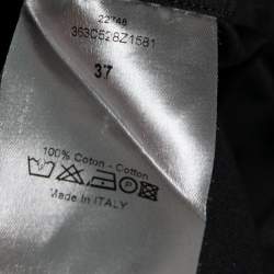 Dior Black Cotton Button Front Long Sleeve Shirt S
