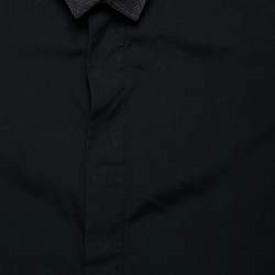 Dior Black Cotton Button Front Long Sleeve Shirt S