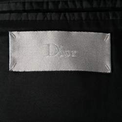 Dior Black Wool Side Striped Panel Blazer L