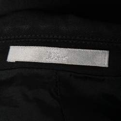 Dior Black Wool Side Striped Panel Blazer L