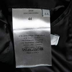 Dior Back Wool & Cotton Single Breasted Blazer XS