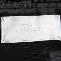 Dior Navy Blue Wool & Cotton Single Breasted Blazer M