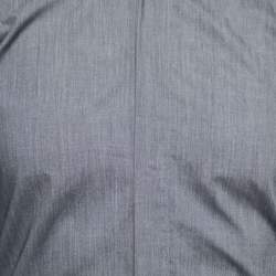 Dior Grey Cotton Button Front Shirt S