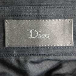 Dior Grey Cotton Button Front Shirt S