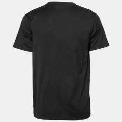 Dior Black Logo Printed Cotton Short Sleeve T-Shirt M