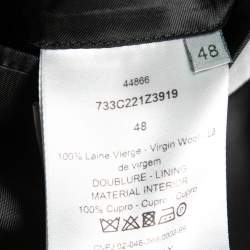 Dior Homme Blue Wool Single-Breasted Blazer M