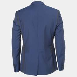 Dior Homme Blue Wool Single-Breasted Blazer M