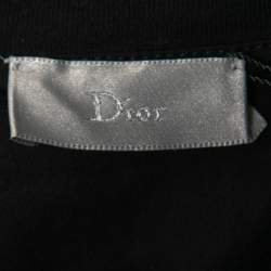 Dior Black Cotton Jersey François Bard Print Crew Neck T-Shirt L