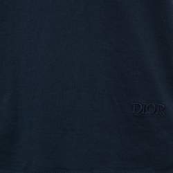 Dior Navy Blue Cotton Crewneck T-Shirt M