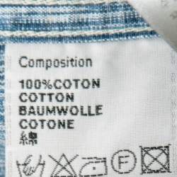 Pre Owned Dior Homme Blue Oblique Denim Pocketed Shirt S