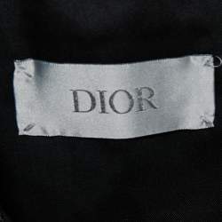 Dior Grey Checked Patterned Wool Jogger Pants L