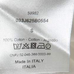 Dior X Jordan White Cotton Logo Embroidered T-Shirt S