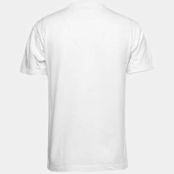 Dior X Jordan White Cotton Logo Embroidered T-Shirt S