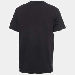 Dior X Daniel Arsham Black Cotton Eroded Logo T-Shirt L