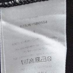 Dior X Daniel Arsham Black Cotton Eroded Logo T-Shirt L