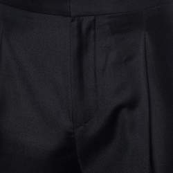 Dior Homme Black Virgin Wool Elastic Waist Joggers S