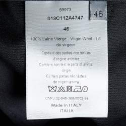 Dior Homme Black Virgin Wool Elastic Waist Joggers S