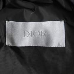 Dior Homme Black Oblique Nylon Jacquard Quilted Jacket M