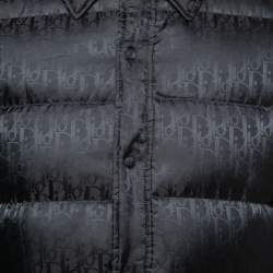 Dior Homme Black Oblique Nylon Jacquard Quilted Jacket M