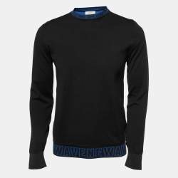 Dior Homme Black Newave Wool Knit Jumper S