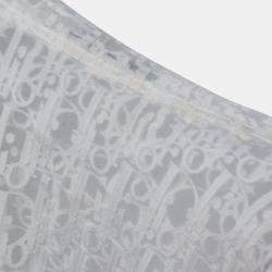 Dior White Oblique Sheer Long Sleeve T-Shirt S