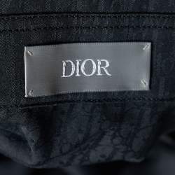 Pre Owned Dior Homme Black Cotton Button Front Shirt S