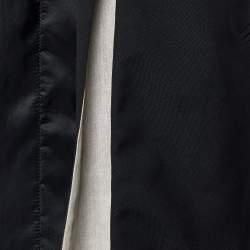 Dior Homme Black Wool Collared Open Front Vest S