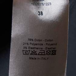 Pre Owned Dior Homme Black Cotton Blend Button Front Shirt S