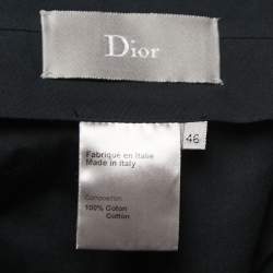 Pre Owned Dior Navy Blue Cotton Shorts S