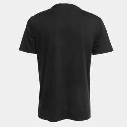 Pre Owned Dior Homme Black Cotton Knit V-Neck T-Shirt L