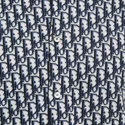 Dior Homme Navy Blue Dior Oblique Cotton Jacquard Overshirt M