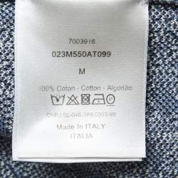 Dior Homme Navy Blue Dior Oblique Cotton Jacquard Overshirt M