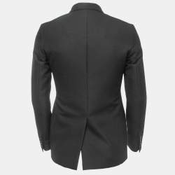 Dior Black Wool Blend Double Breasted Blazer XS