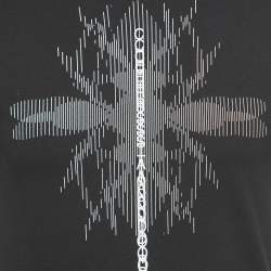 Dior Black Bee Script Print Cotton Half Sleeve T-Shirt XS