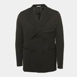 Dior Black Wool Double Breasted Blazer M