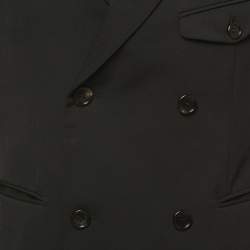 Dior Black Wool Double Breasted Blazer M