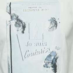 Dior X Daniel Arsham White Cotton Printed T-Shirt M