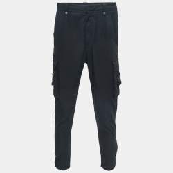 Dior Homme Black Technical Cotton Tactical CD Buckled Cargo Pants S